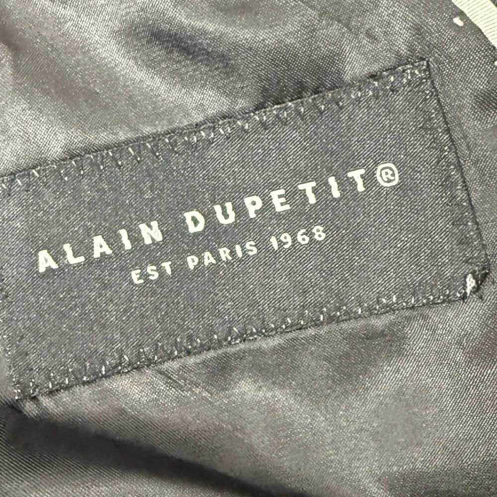 Alain Dupetit Blazer Mens 42R Black 3 Button Suit Jacket